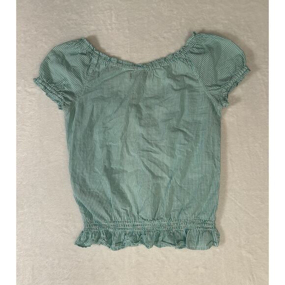 Forever 21 Vintage Y2K Lace Cotton Puff Sleeve Top Size S Peasant Cottage Fairy - Picture 2 of 7